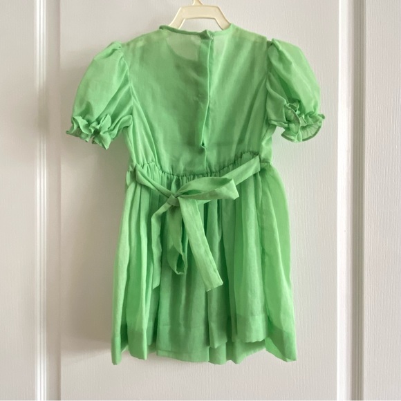 Vintage green dress w/ ribbon tie back 💚 - Picture 3 of 4